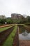 View of Sigiriya Rock and the gardens of Sigiriya.