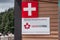 View of sign Canadian Ski Patrol attached to the building at Seymour Mountain