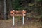 View of sign Millard Nature Park in Courtenay