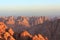 View of the Sinai mountains at dawn