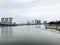 View of Singapore landmarks from Gardens by the Bay, Bay East