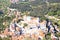 View of Sintra town from top of the Moorish Castle, Portugal, Europe