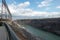 View of the Sir Adam Beck Hydroelectric Generating Stations seen from Ontario Canada.