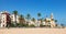 View of Sitges from beach