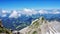 View of six countries from the top of the SÃ¤ntis at 2501.9 m above sea level. M. to six countries