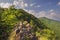 View from Skalka mountain at Kremnicke Vrchy mountains