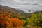 View from Skalka mountain at Kremnicke Vrchy mountains