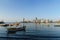 View of skyline on coast of Worli neighborhood from Haji Ali Dargah in Mumbai. India