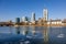 View of the skyline of Frankfurt,