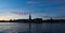 View of the skyline - Stockholm during sunset