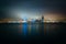 View of the skyline of Tsim Sha Tsui at night, seen from the Exp