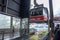 A view of Skyride Gondola at The Peak of Vancouver inside the Grouse Mountain Ski Resort building