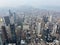 View of Skyscrapers and Wildfire Smoke in New York City