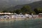 View of the Slavic beach in Budva, Montenegro.