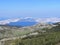 A view of the slopes of Mount Velebit and the Adriatic islands in the area of Kvarner and the town of Senj - Croatia