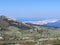 A view of the slopes of Mount Velebit and the Adriatic islands in the area of Kvarner and the town of Senj - Croatia