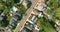 View of a small American town in New Jersey from heights