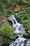 View of a small cascade waterfall in the Black Forest