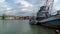 View of small harbor and boats