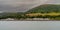 View of the small Scottish seaside village of Cairnryan in Dumfries and Galloway