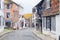 View at small street in Rye, Sussex , UK