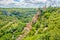 View at the small town Rocamadour  in the Lot department in Southwestern France