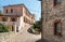 View of the small village Masciago Primo of Valcuvia with narrow streets and stone houses, located in the province of Varese, Ital