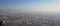 A view of the smoggy cityscape of Santiago, Chile