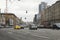 View of the Smolenskiy street in Moscow city