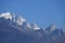 View of the snow-capped peaks of the Jade Dragon Snow Mountain