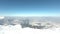 The view from a snow capped Untersberg Mountain in Austria
