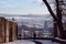 View of snow-covered Fulda from Frauenberg Monastery