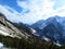 View of snow covered valley at Zelenica