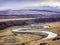 View of snow melting river in Sichuan