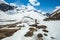 View of snow moutain in Sikkim, India