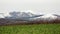 View of snowy Gorbea mountain