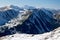 View of Snowy Ridges of Western Tatras Mountains, Western Carpathians, Slovakia