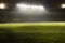 View of soccer field at night