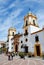 View of the Socorro Parish church in the Plaza del Socorro, Ronda, Spain.