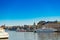 View of Sodermalm central district. Stockholm capital of Sweden. Lakeside panorama.