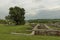 View of some of the preserved ruins of the ancient Roman complex of palaces and temples Felix Romuliana by Roman Emperor Galerius