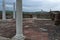 View of some of the preserved ruins of the ancient Roman complex of palaces and temples Felix Romuliana by Roman Emperor Galerius