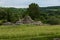 View of some of the preserved ruins of the ancient Roman complex of palaces and temples Felix Romuliana by Roman Emperor Galerius