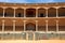 View of some of the seating inside the famous bullring built in 1785 and the oldest in Spain, Ronda, Spain.