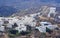 A view of some white houses of Chora of Amorgos, with the castle