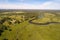 A view from the Sorot river shooting from a quadrocopter. Pushkin Mountains, Russia