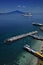 View of Sorrento beach and Vesuvius