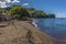 A view south along the shoreline at Barrouallie, Saint Vincent