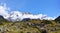 View of the Southern Alps in New Zealand