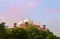 View of Southern gate Dome. Enterance of Taj Mahal. Agra. India